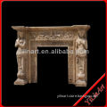 French Style Marble Fireplace Mantel YL-B019